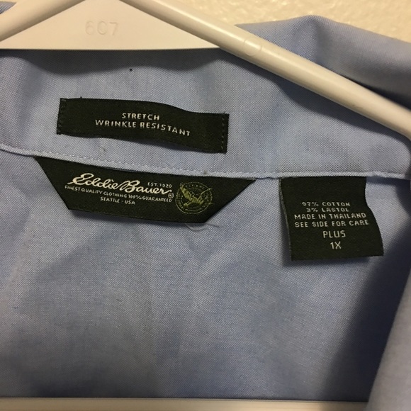 Eddie Bauer Chambray Dress Blouse - Picture 4 of 8